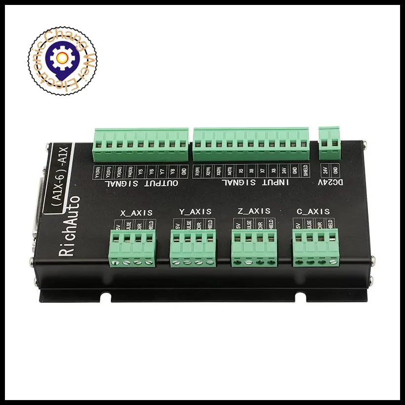 A11E/A18E RichAuto DSP CNC controller 3axis/4axis Motion remote For CNC engraving and cutting English version 75W24V power Kit