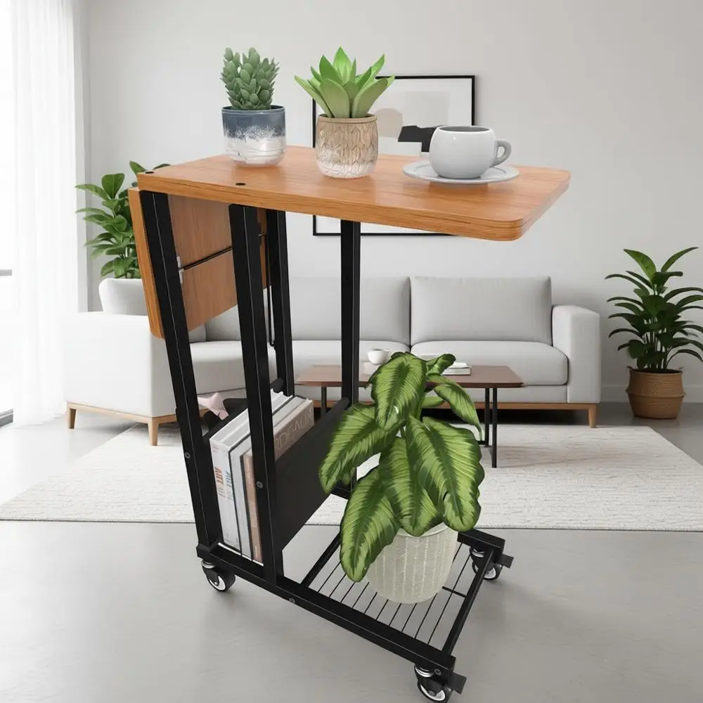 C Shaped End Table,…