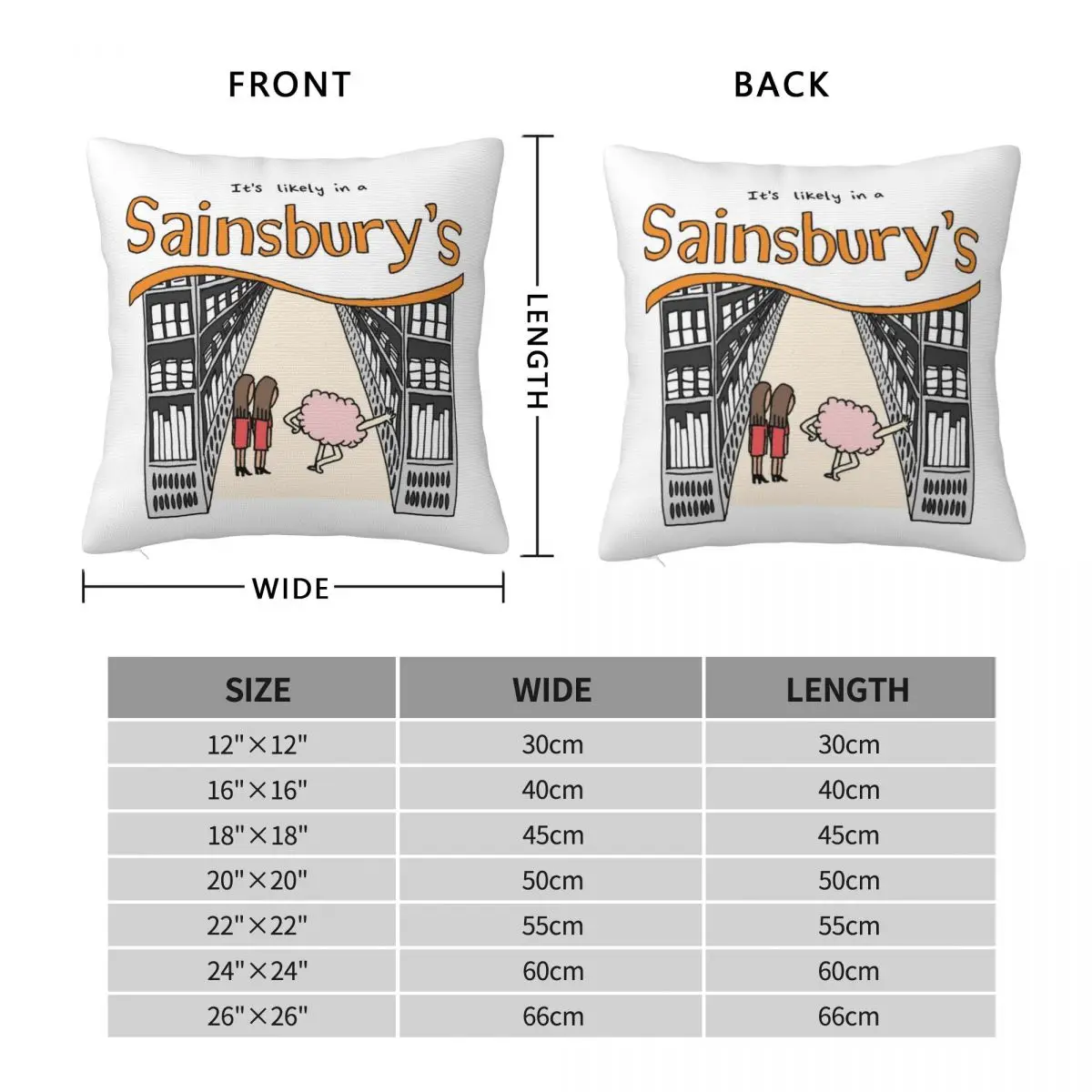 Likely in a Sainsbury's - The 1975 Throw Pillow Pillow Cover christmas cushions covers luxury throw pillow covers