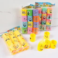 12Pcs/Pack Cartoon Rainbow Magic Springs Toys for Kids Birthday Party Favors Souvenir Giveaway Gifts Pinata Fillers