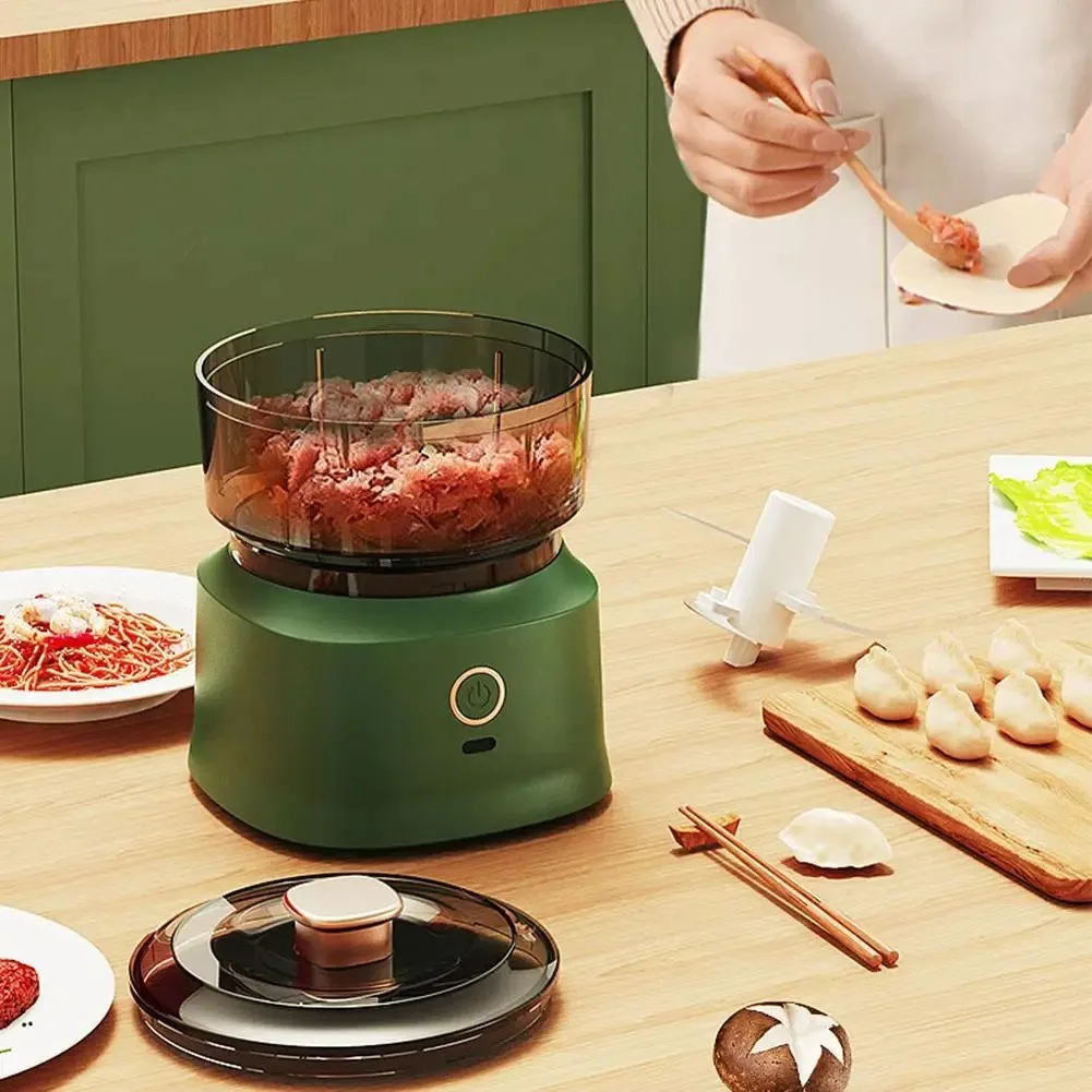 160ml Wireless Electric Mini Food Chopper USB Charging Garlic Press Meat Grinder Vegetable Shredder Kitchen Gadget