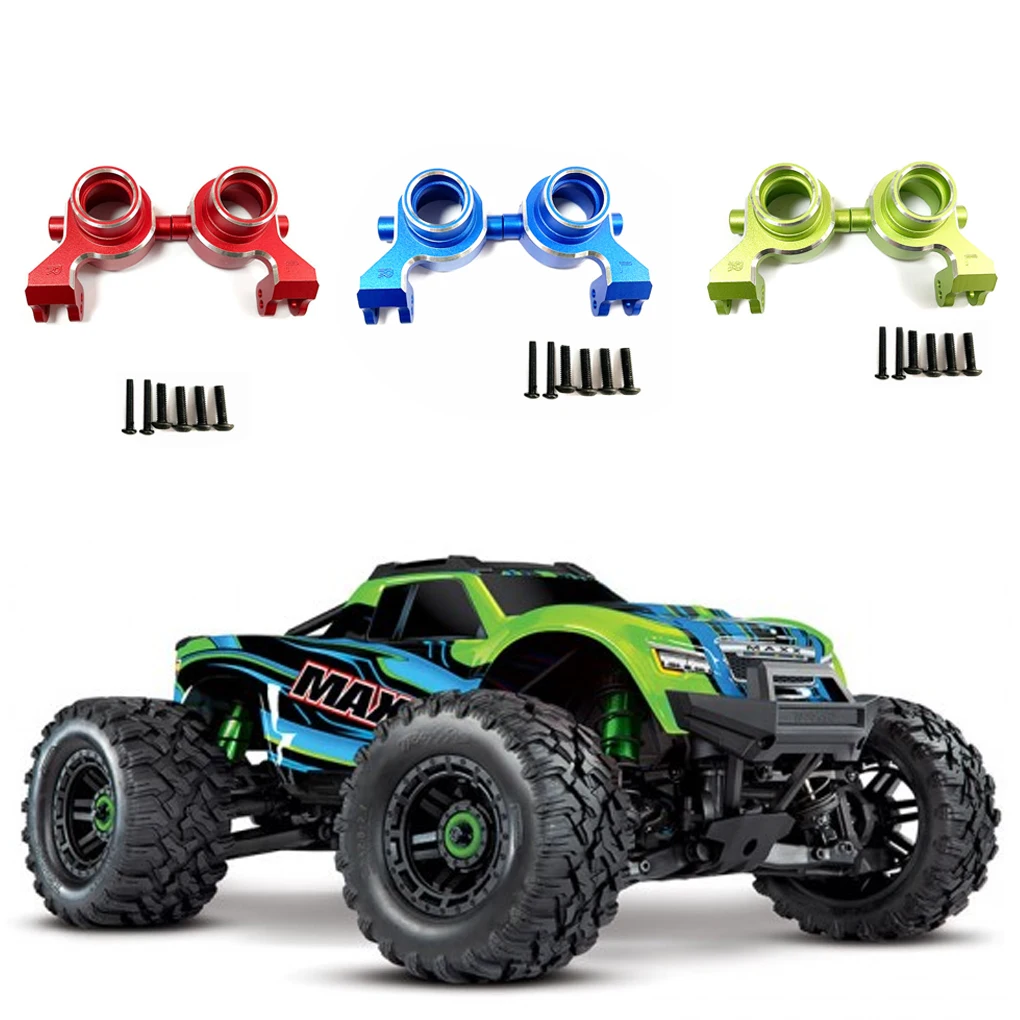 RCGOFOLLOW Aluminum Alloy Steering Hub Carrier RC Upgrade Part Steering Block Knuckles For 1/10  MAXX RC Car Part