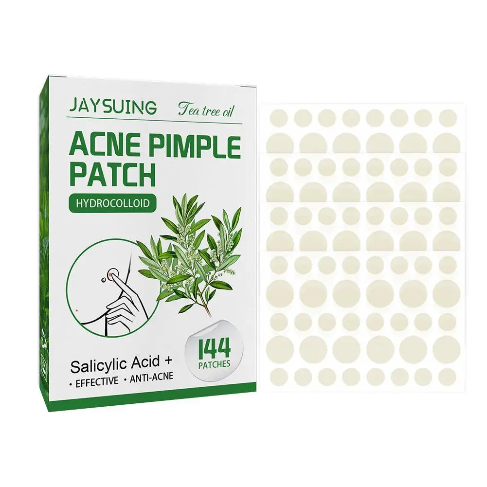 Parches hidrocoloides para espinillas y acné, ácido salicílico, tratamiento para imperfecciones, aceite de árbol de té, parche para acné, reparación hidratante de la piel