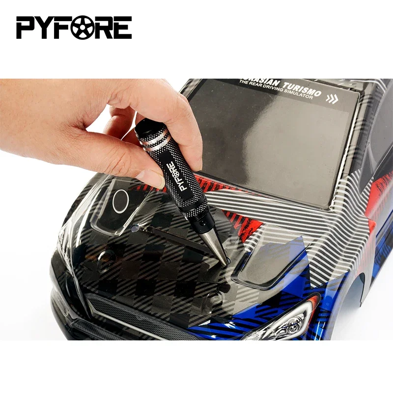 เครื่องมือเจาะเปลือกตัวถัง PYFORE RC เหมาะสําหรับการปรับเปลี่ยนและเครื่องมือบํารุงรักษารถยนต์รุ่นรีโมทคอนโทรลต่างๆ