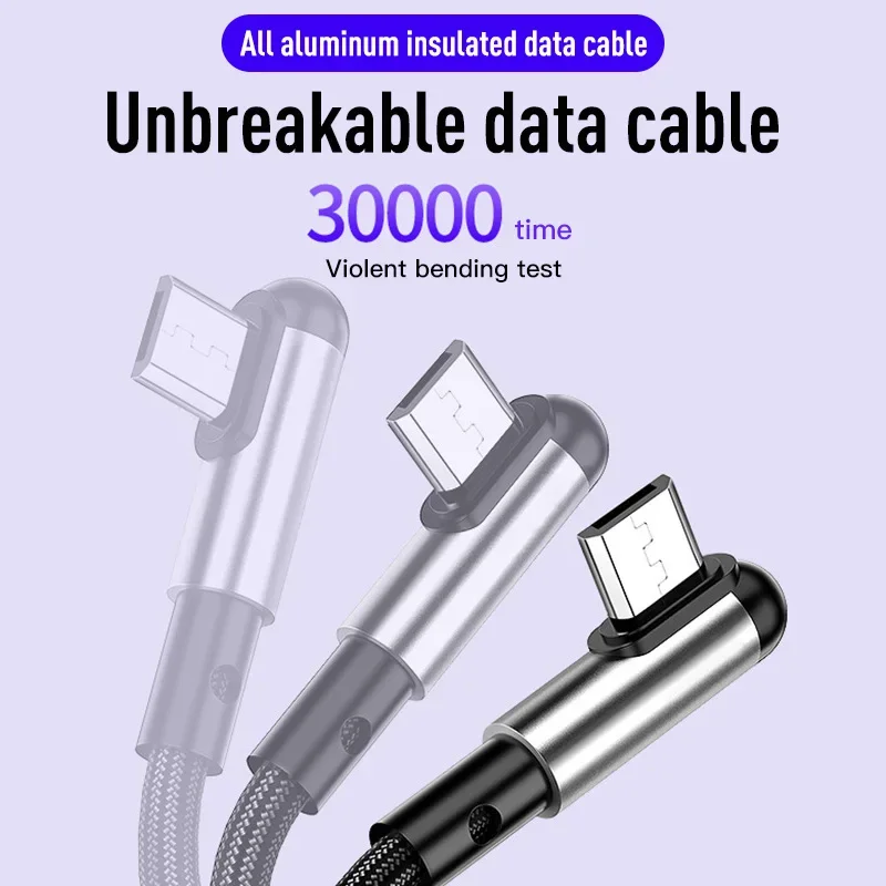 Cavo dati di ricarica Super veloce USB da 1.2m 3A sicuro e durevole per Iphone MicroType C cavo di ricarica Android accessori per telefoni