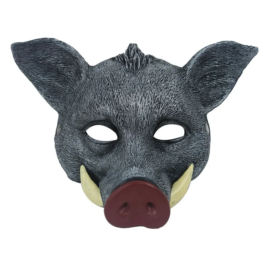 

Funny Wolf Halloween Werewolf Mask Party Props Cosplay Tiger EVA Mask Elastic Strapy Husky Animal Half Face Mask Masquerade