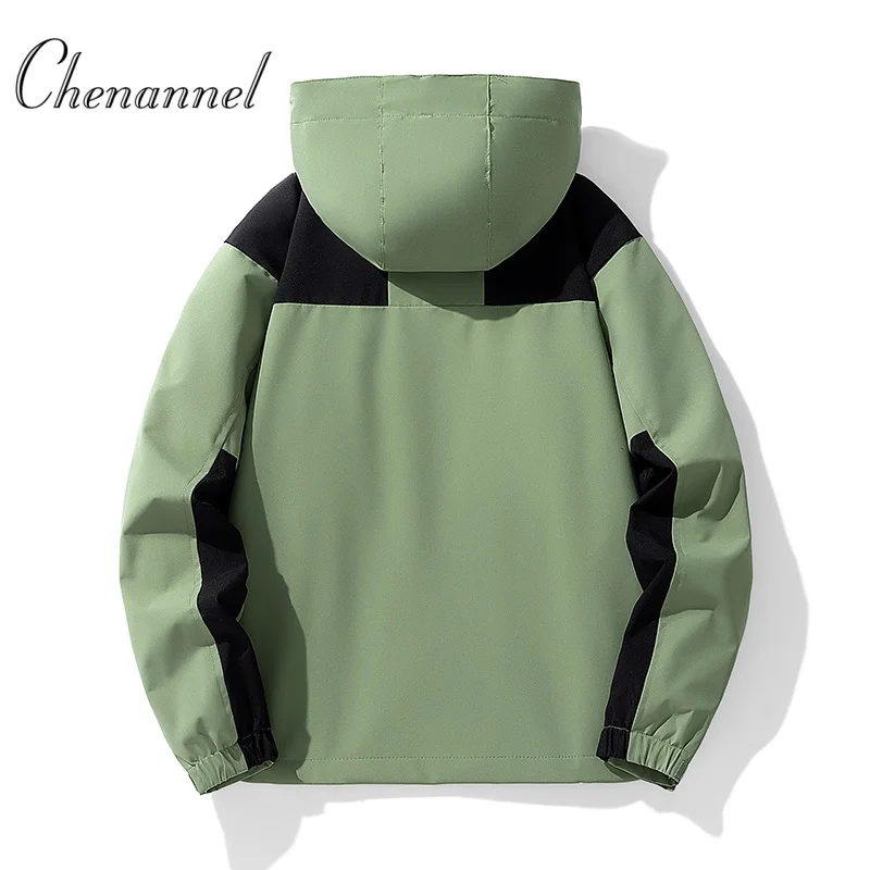 

Мужская уличная ветрозащитная водонепроницаемая куртка, весенне-осенняя свободная съемная кепка с капюшоном, тонкая стильная повседневная одежда для альпинизма