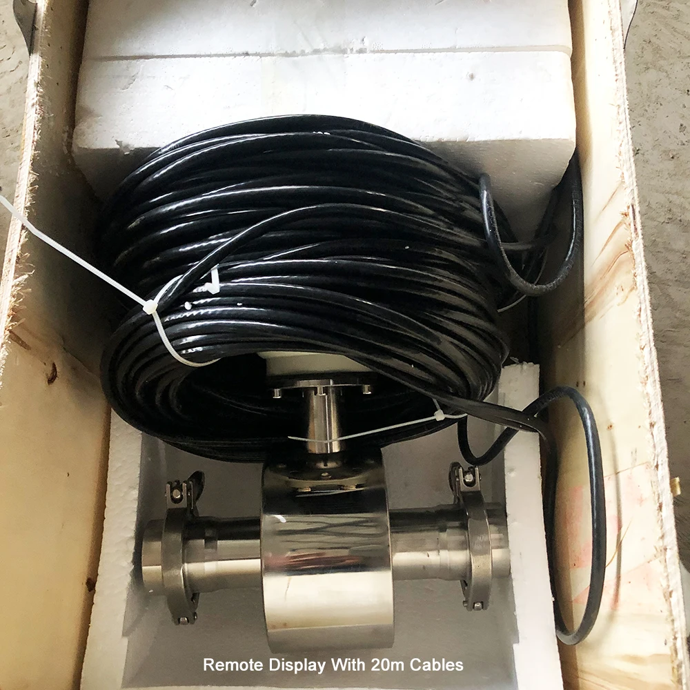 TLF SS316 RS485 المشبك عن بعد على أنبوب سائل صالح للأكل الخمور Cider الخل تدفق المياه المعدنية متر للمشروبات الغازية