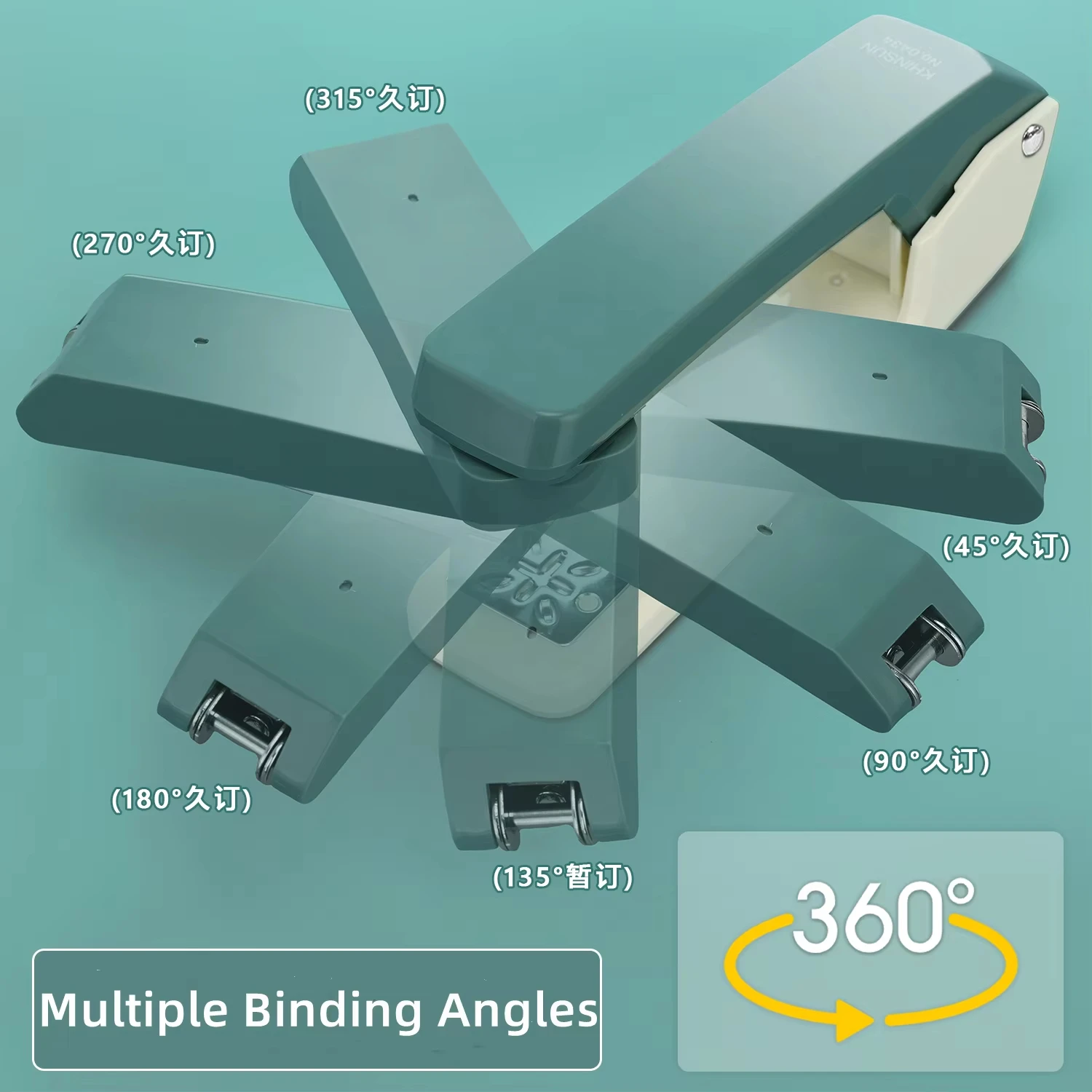 24/6 Staples Durable Stapler Swivel Stapler Manual Office Paper Binding Tool Stapling Machine