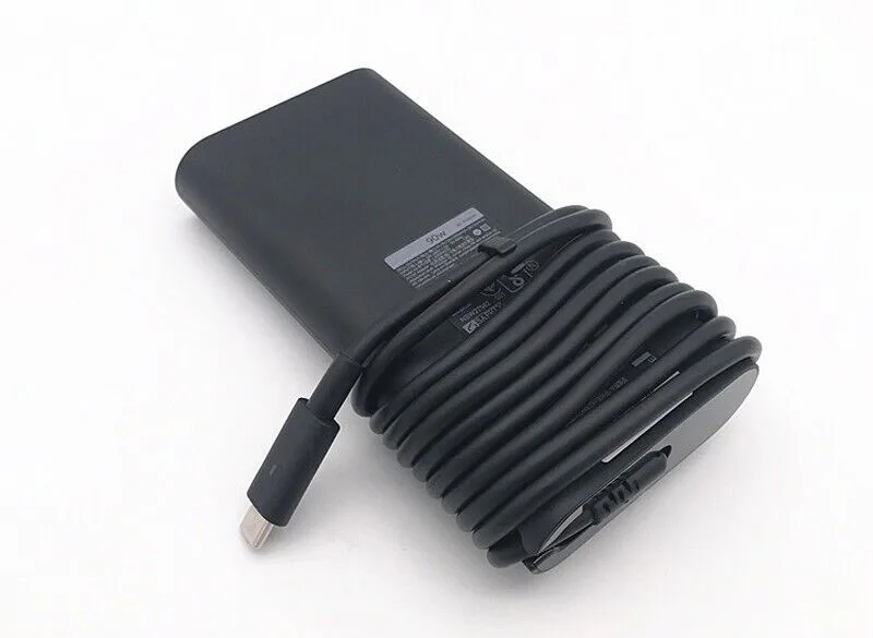 Original 20V 4.5A 90W USB-C Type-C AC Power Adapter Charger For Dell Latitude 7400 7410 7320 7389 35619420 9430 2-in-1 LA90PM170