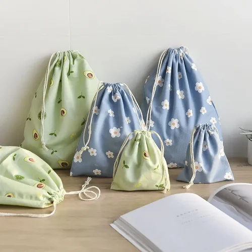 Imagen 1 del producto Joyería para mujeres y niñas, lápiz labial, bolsa de cosméticos, bolsa de cuerda, monedero pequeño y grande, bolsa de almacenamiento con cordón para llaves y auriculares