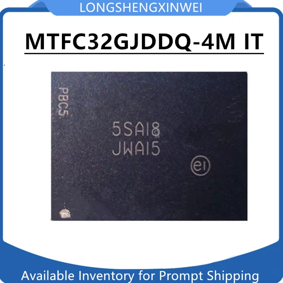 

1PCS MTFC32GJDQ-4M IT BGA Silk Screen JWA15 New Memory IC Integrated Circuit Original