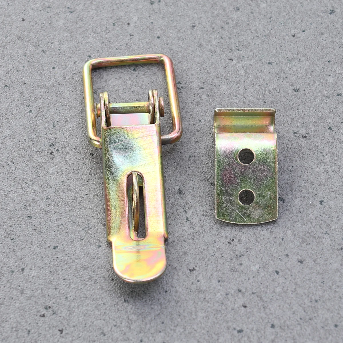 

Flexible Draw Latch For Carriage Truck Door Golden Heavy Duty Hold Down Hatch Push Pull Toggle Clamp Car Camper Door Hasp