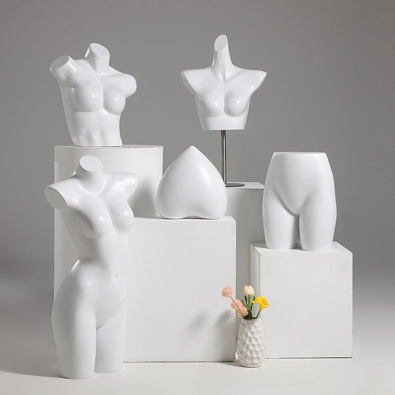 

Nordic Underwear Mannequin Display Stand Unisex Half-body Push-up Bra Mannequin Panties Stand Dummy Photography Prop FYMQ