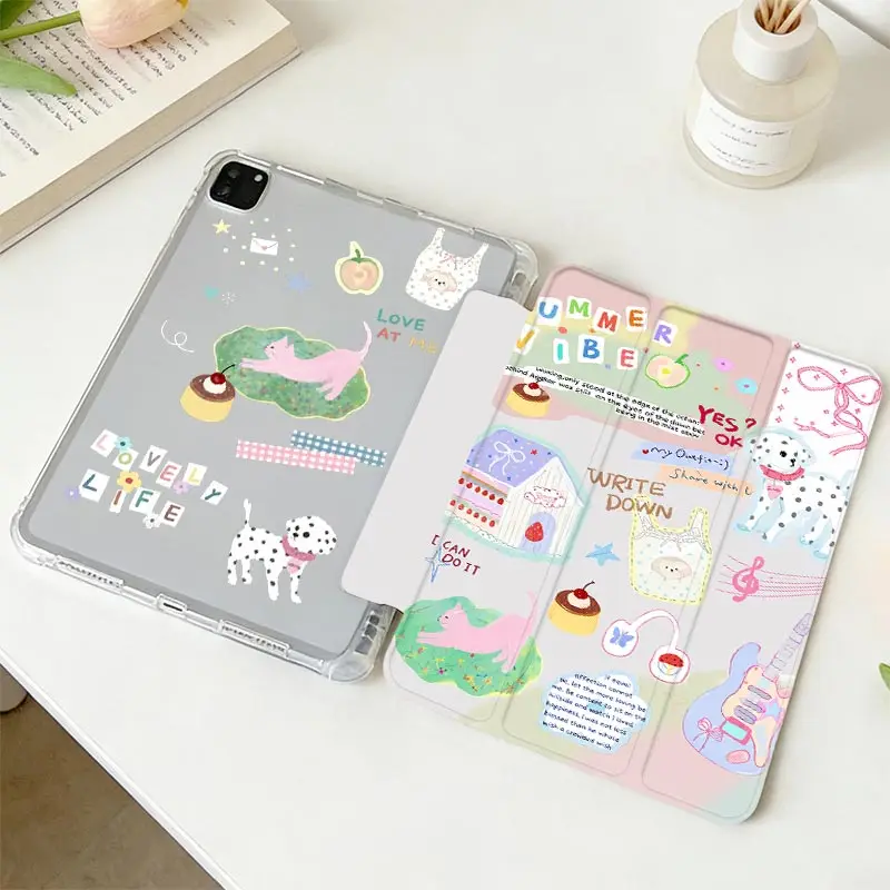 With Pen Holder Tri‑Fold TPU Bumper Case For Xiaomi Pad 5/5Pro 6/6Pro 11 inch Xiaomi Pad 7/7Pro 8/8Pro 11.2 Redmi Pad SE 11 3