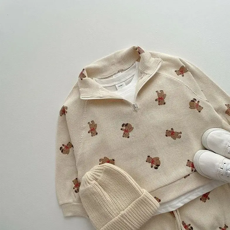 2PC Baby Boys Girls Clothes Set Infant Toddler Child Long Sleeves+pants Casual Suit Spring Autumn Baby Clothes