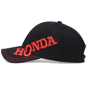 Boné de beisebol unissex Honda Car, algodão bordado, chapéu feminino de sol protetor solar ao ar livre, chapéu de golfe masculino, melhores acessórios para carros Honda 8 principais vendas chapeu da honda - №6