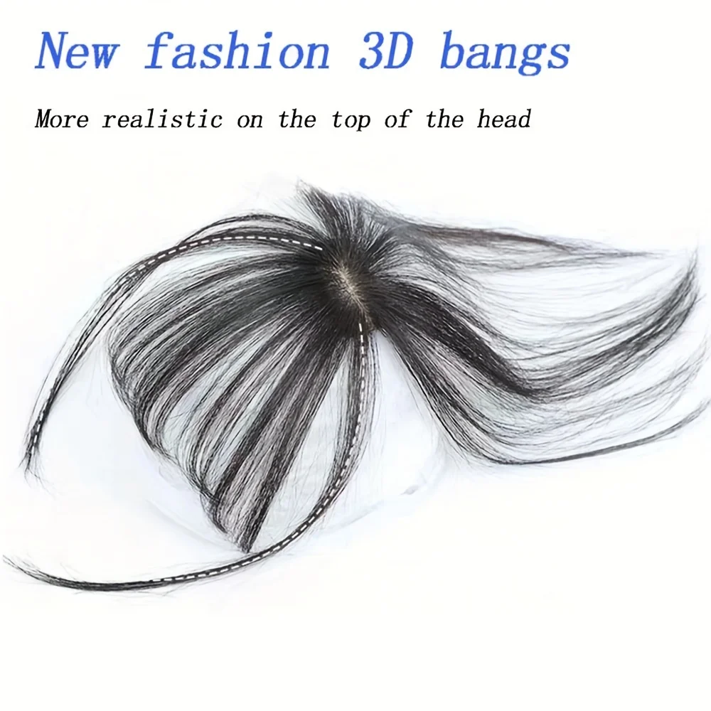 3D Hair Bangs Topper With sideburns Synthetic Hairpiece clip-in extensions Fringe fake hair elegance women girl Hair accessories