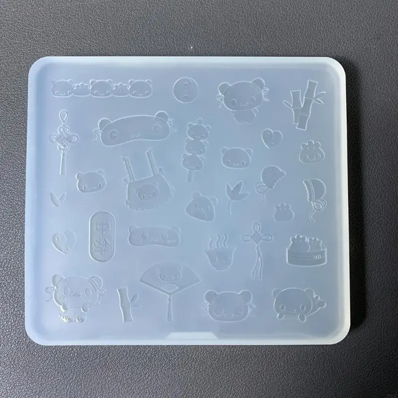 195C Panda Shaped Accessories Mold Handmade Jewelry Mould Silicone Epoxy Resin Mould