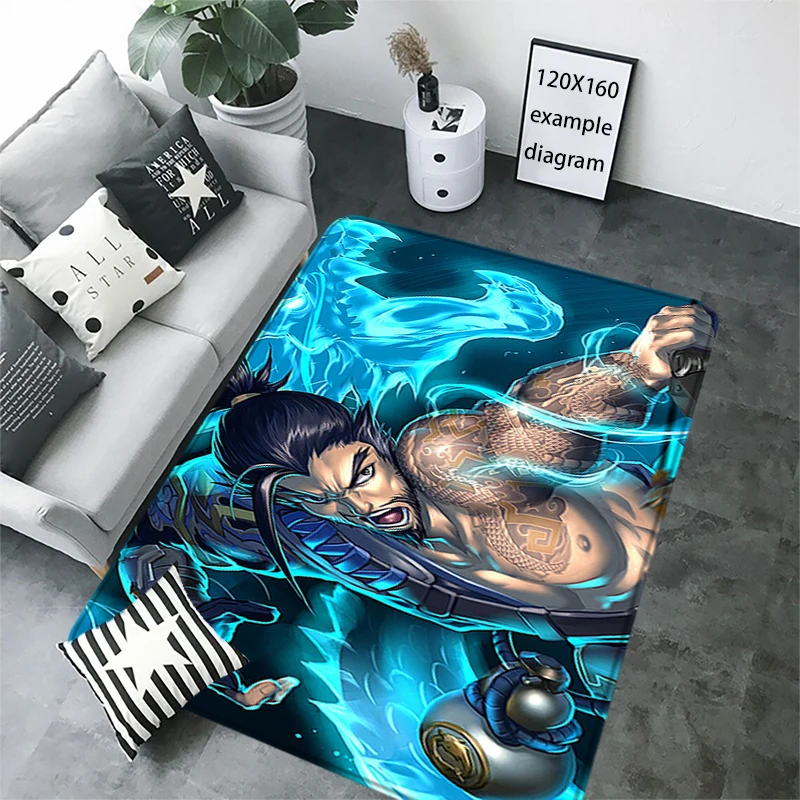 Gaming Corridor Carpet O-Overwatch Living Room Rugs Foot Carpets Entrance Doormat Floor Mats Non-slip Mat Home Kitchen Decor