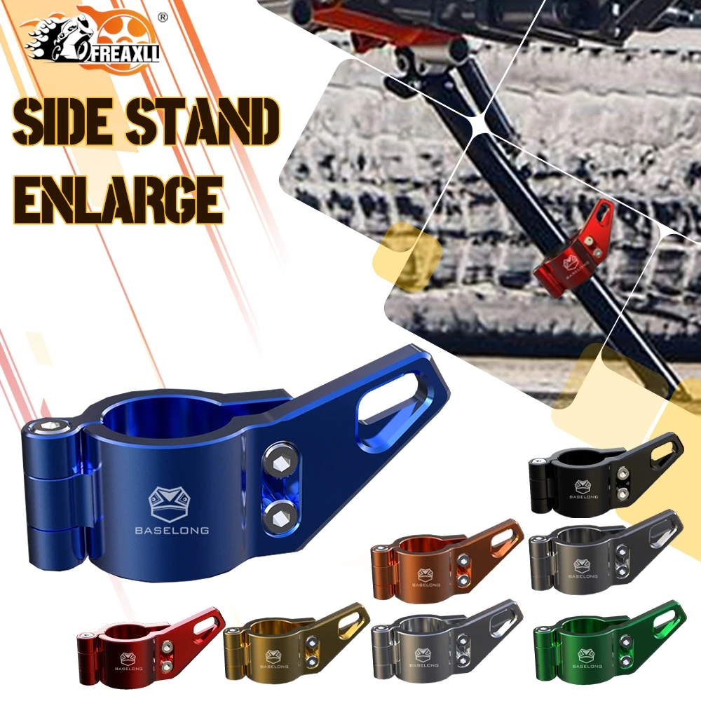 

For Suzuki DR650/SE/SEM 1996-2023 Motorcycle CNC Kickstand Side Stand Extension Foot Pedal Assistant Tool Support 2022 2021 2020