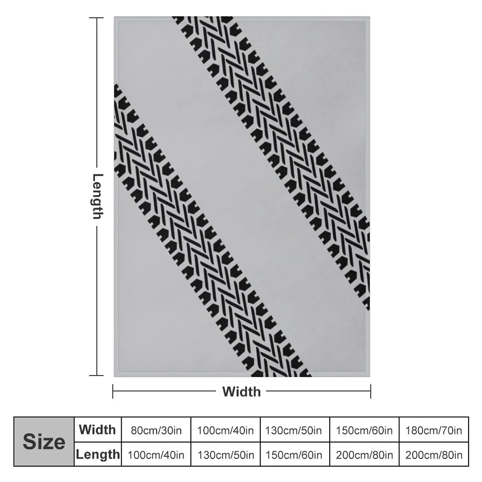 Tire Tracks Throw Blanket couch cozy soft plush fuzzy picnic outdoor blanket