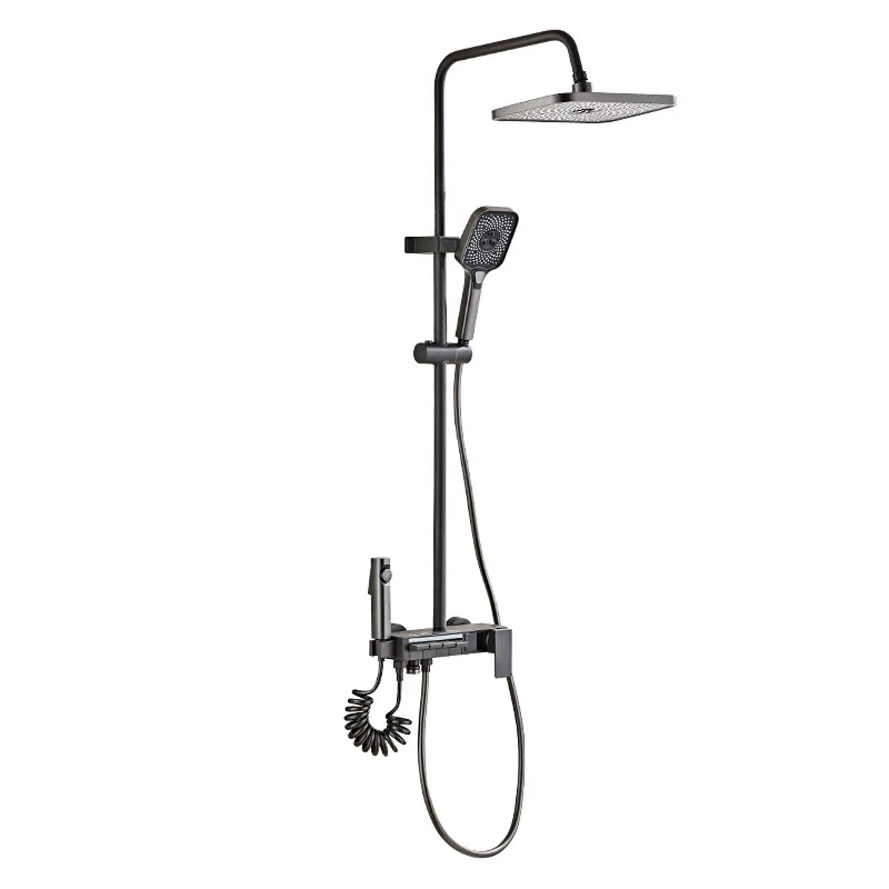 

Stainless steel, shower, shower set, thermostatic, self-cleaning, rain head