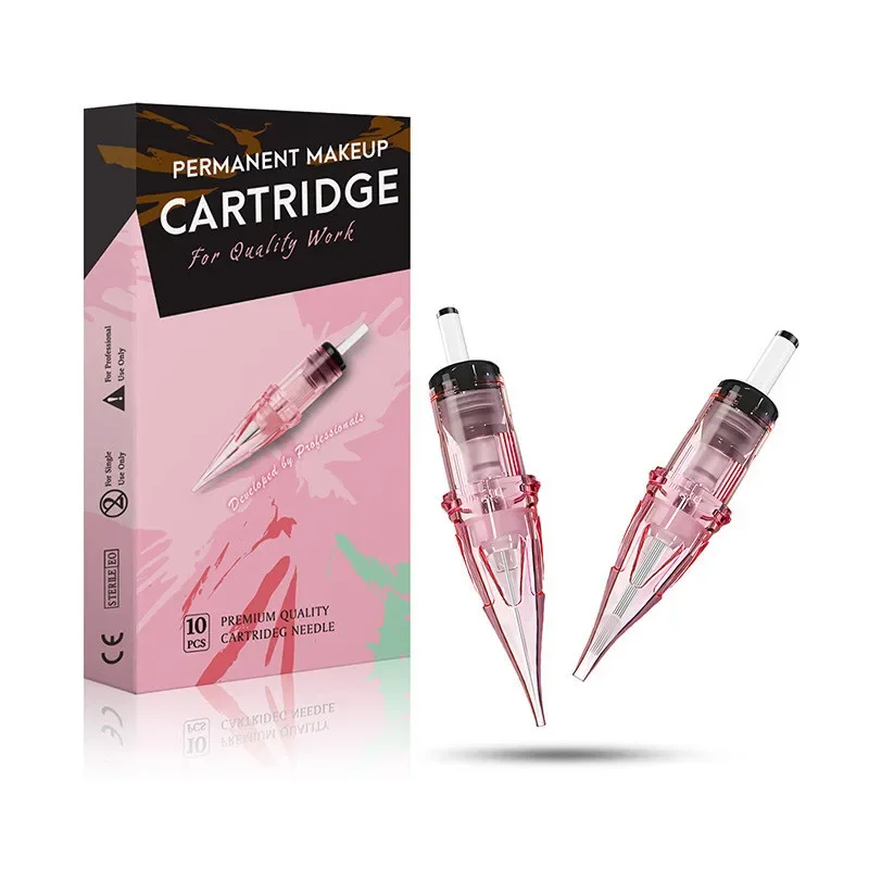 Disposable Tattoo Cartridge Needles 1/3RLT Taper 0.35MM Tattoo Machine Replacement PMU Eyebrow Lips Microblading Supplies