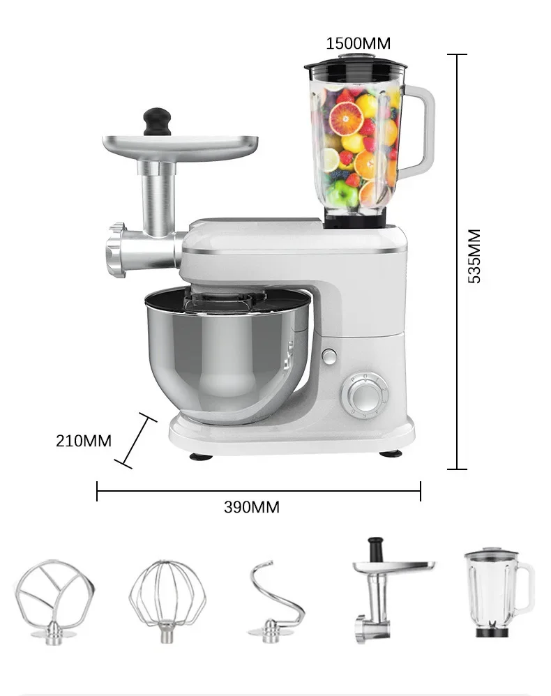 믹서, 반죽기, 계란 거품기 3 in 1 다기능 셰프 머신 소형 가정용 반죽기
