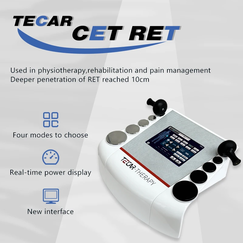 

Protable Tecar Therapy Monopolar RF Diathermy Machine RET CET Pain Relief Physiotherapy Sports Rehabilitator Body Shaping Device