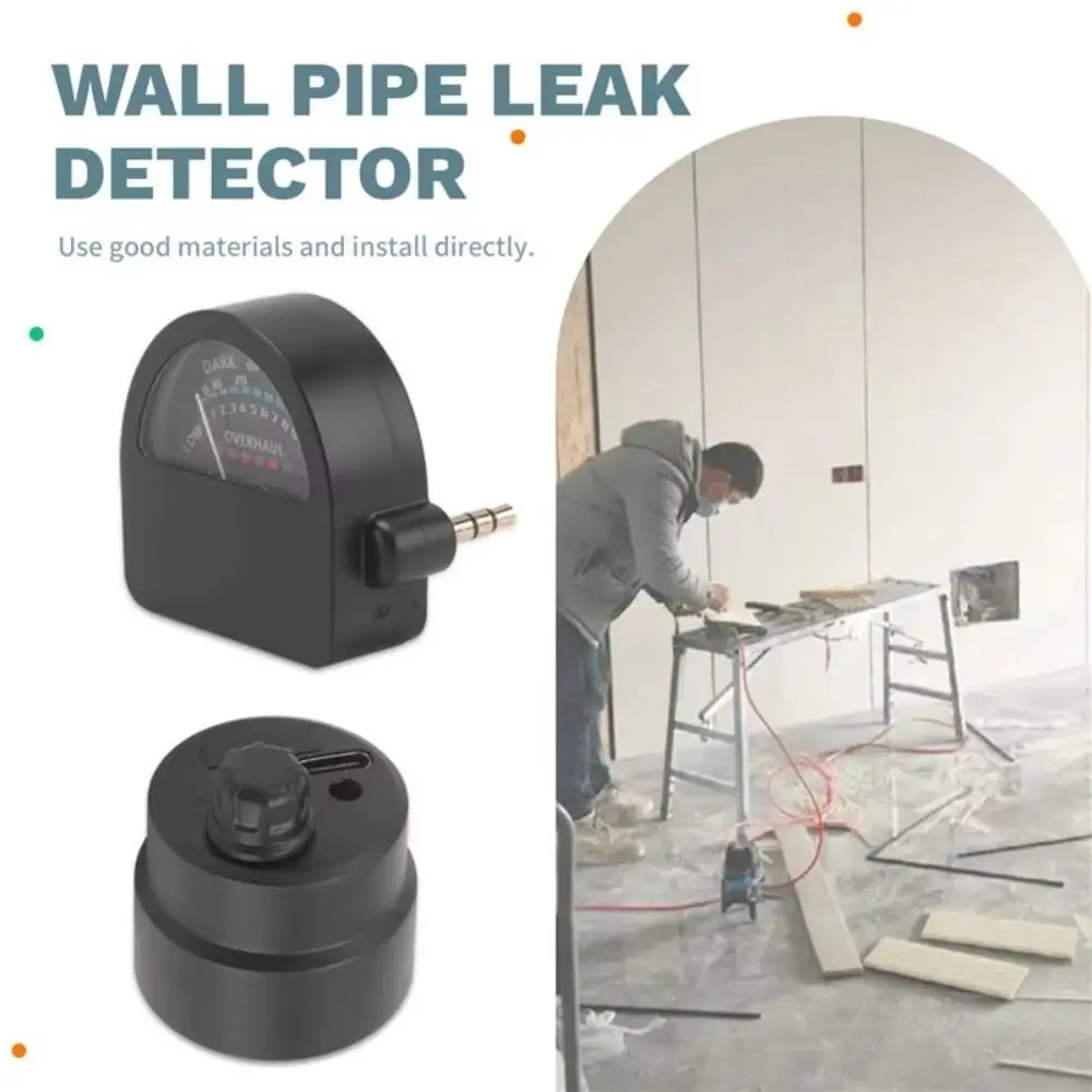 High Sensitivity Leak Detector Portable Display Sound Frequency Pointer Pipe Leak Detector Audio Field Strength Visualizer