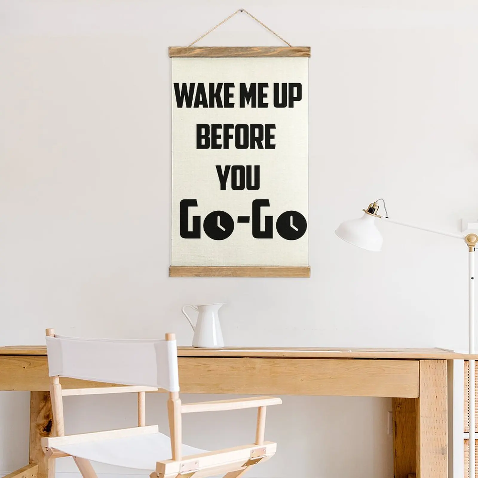 صورة كلاسيكية معلقة على القماش لتزيين حائط البار ، لوحة جدارية ، أسلوب مهووس مضحك ، أيقظني قبل الذهاب ، تخفيضات كبيرة