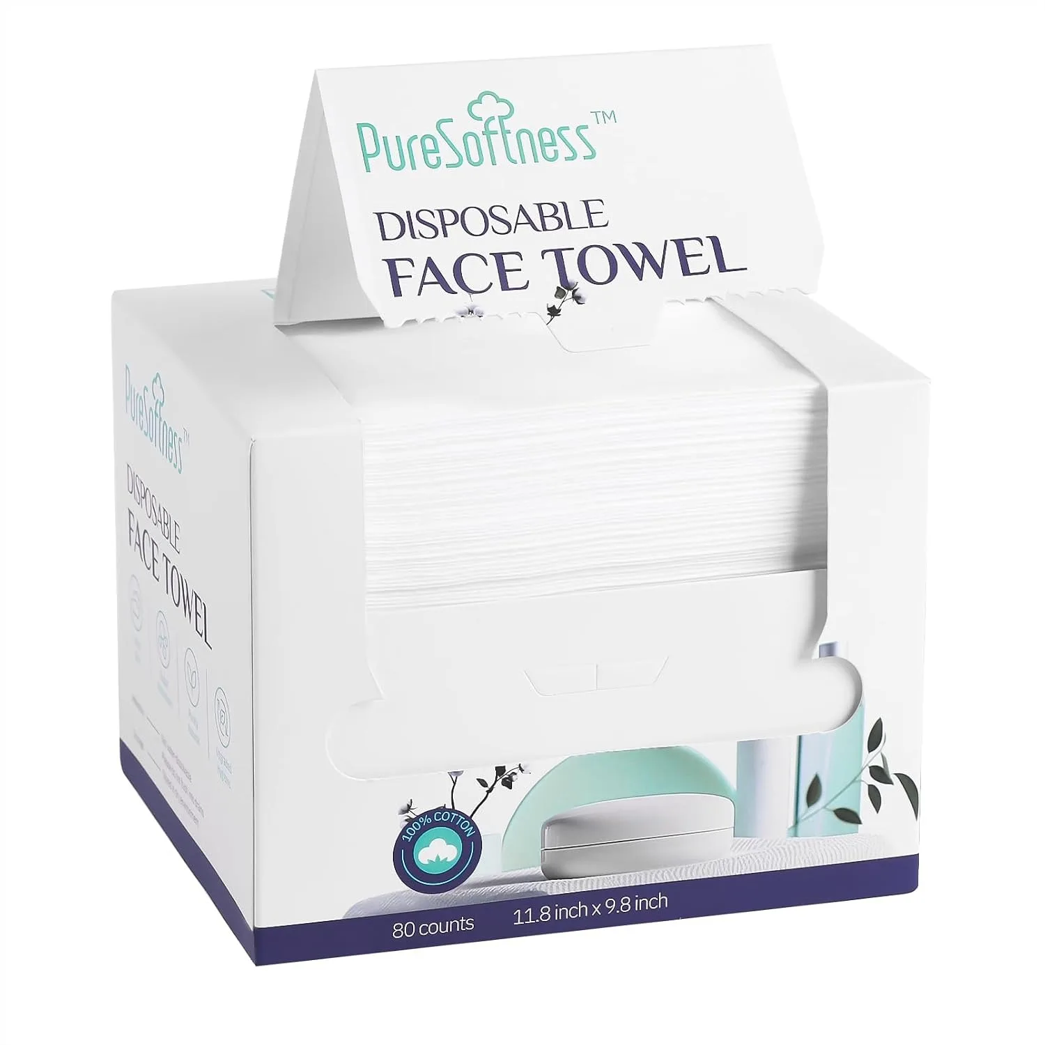 Extra Large Biodegradable Disposable Face Towels