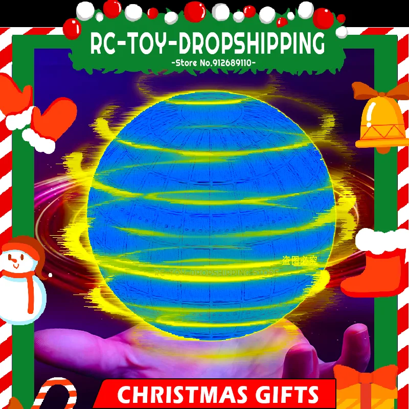 Flying Ball Toy Hand Control Flying Ball Drone Magic Ball LED Light Boomerang Rotator 360° Mini Drone Flying Toy Kids Gifts