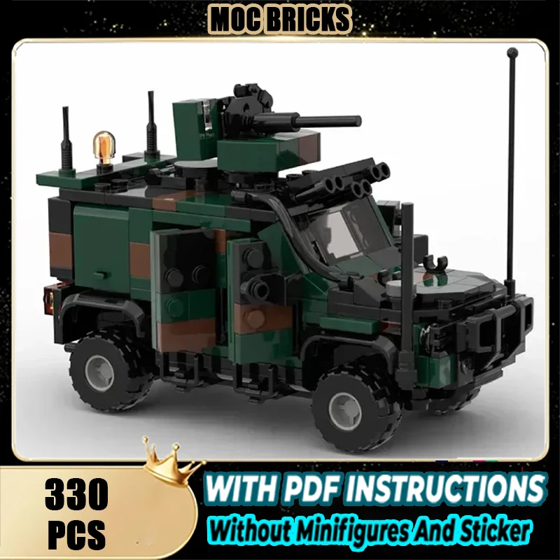 

Moc Building Bricks Military Model LMV 2 4x4 Esercito Vehicles Technology Modular Blocks Toys Assembly Brick Holiday Gifts