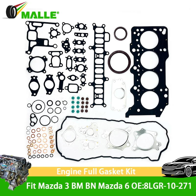 

Auto Gasket Repair Parts Set 8LGR-10-271 STD for Mazda 3 BM BN Mazda 6 GJ GL CX-5 12-21 2.2 SH Engine Oil Valve Cover Gasket Kit