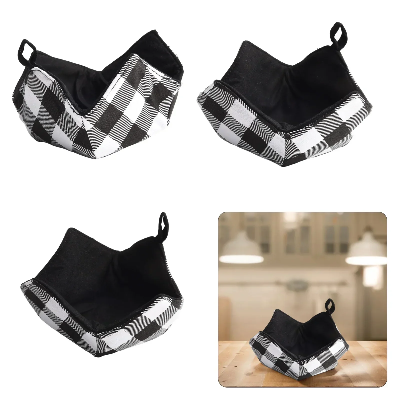 Microwave Safe Bowl Cozy Holder with Sponge and Polyester Protect Hands and Counters from Heat During Microwave Use