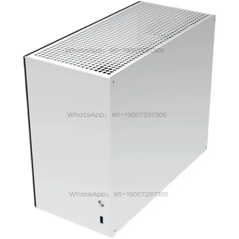 C2P MATX ITX All Aluminum Glass Side Transparent ATX Power Supply K88 Mini Computer Case