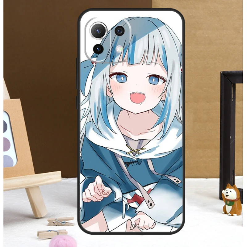 Gawr Gura Hololive Anime Case For POCO X6 Pro M6 X3 X4 X5 F3 F5 M5s Xiaomi 13 14 Ultra 12 Lite 11T 12T 13T Pro Cover image 3