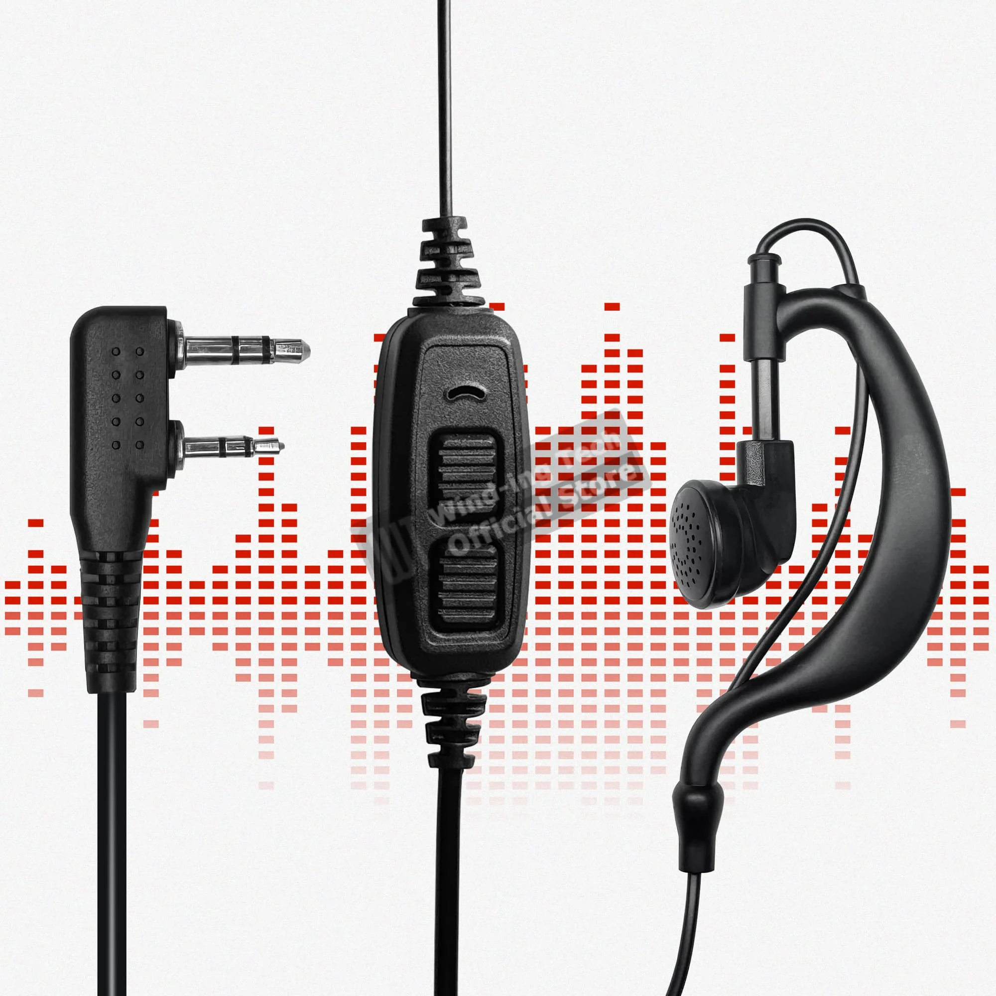 Original Baofeng UV-82 Radio Dual PTT Headset Earpiece Acoustic Earphones With Mic DM-32 TK11 8 UV-5RH Walkie Talkie Accessory