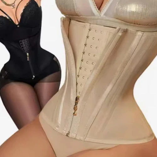Fajas colombianas entrenador de cintura pantalones cortos de doble compresión Control de barriga vaina adelgazante cinturón modelador de estómago plano XS-3XL