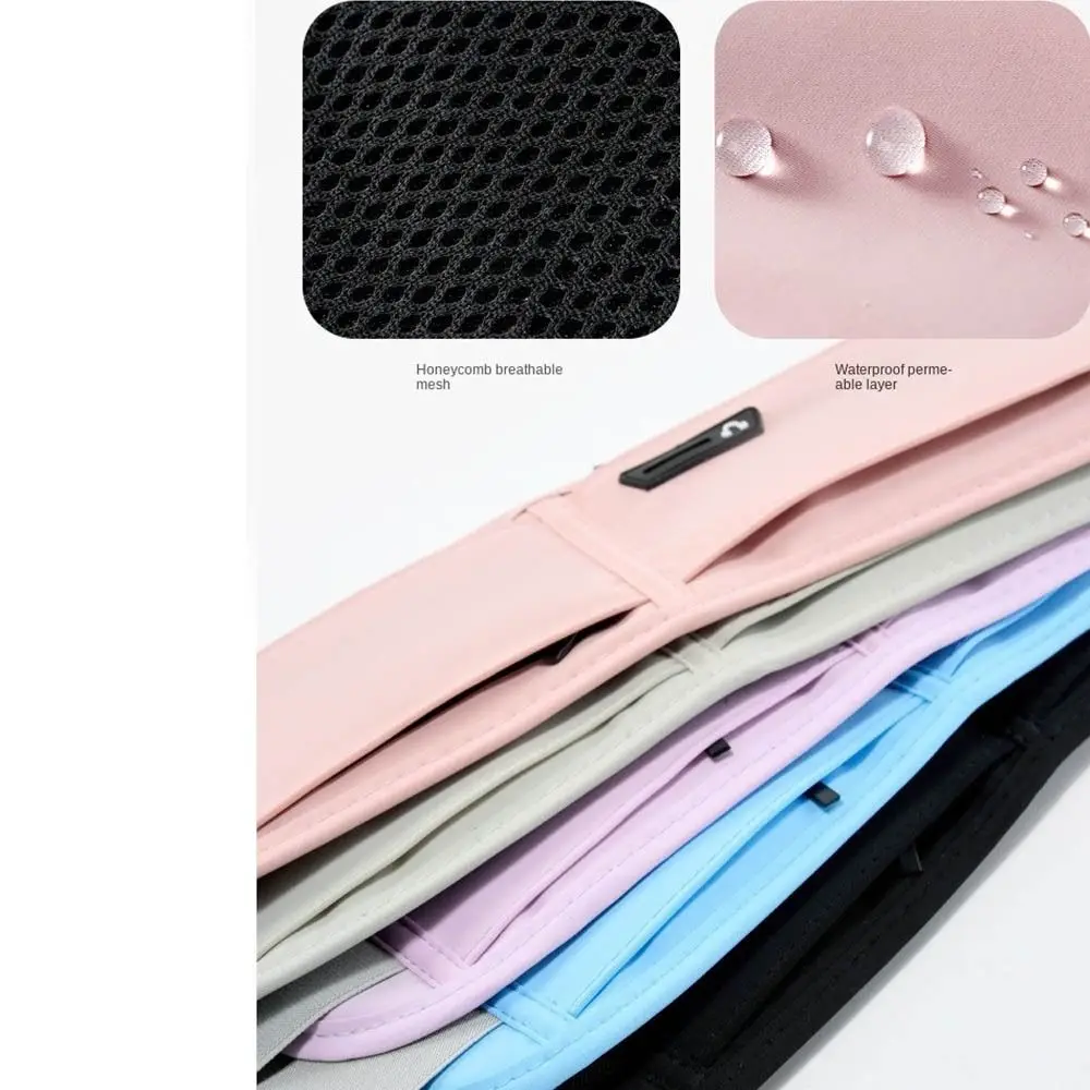 Waterproof Sports Waist Bag with Phone Holder Bottle Holder Multi-function Running Belt Invisible Close Lightweight