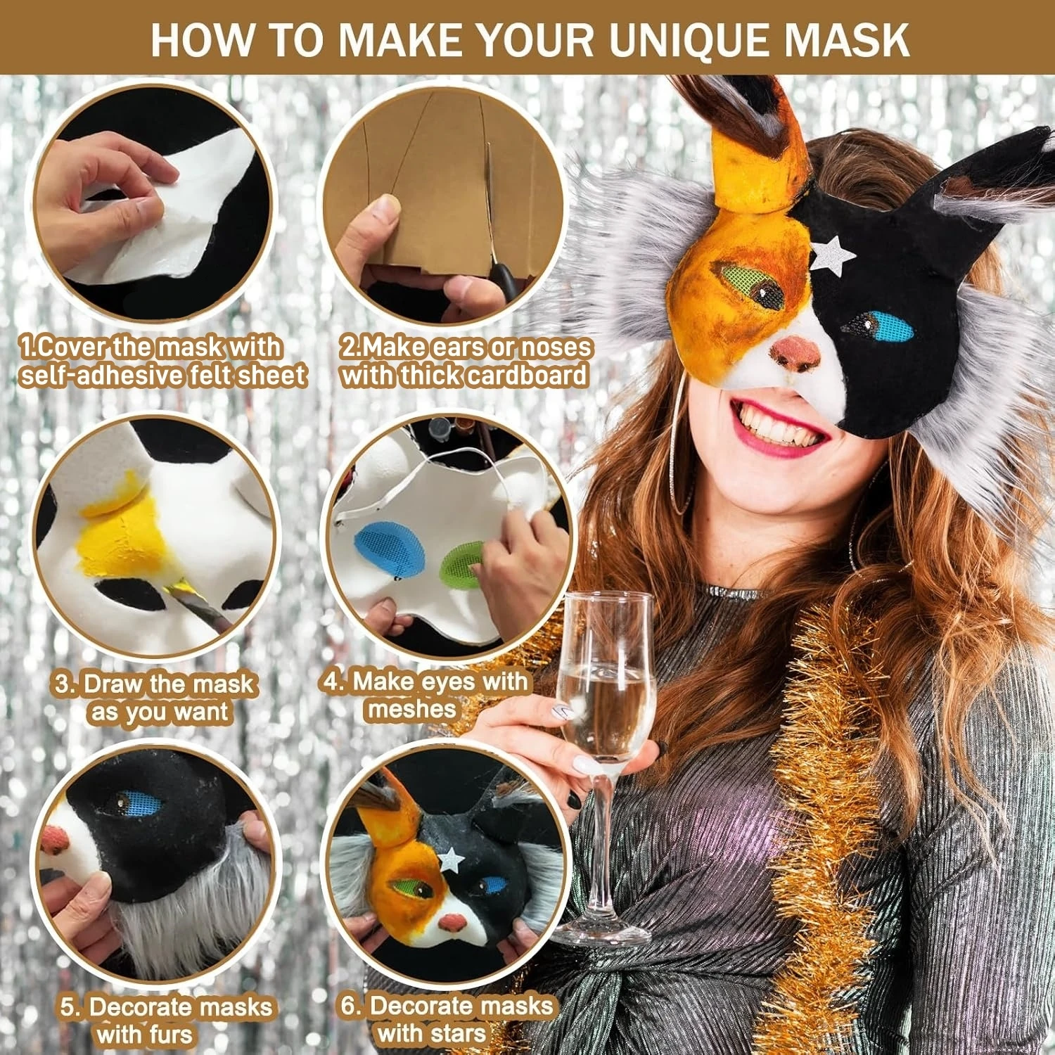 4 stuks Therian Masker DIY Kit Faux Fuzzy Stof 59 inch Harige Stof voor Halloween Masker Gemaakt Gemakkelijk te Snijden Zachte Craft Furr Trim Fuzzy
