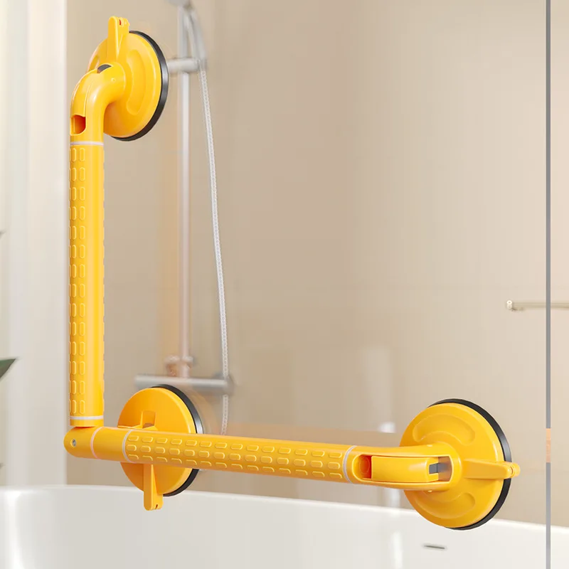 Large Suction Cup Handrail, 360 ° Variable Rotating Bathroom Grab Bars, Elderly Helping Tool Toilet Safety Power Handle Bar