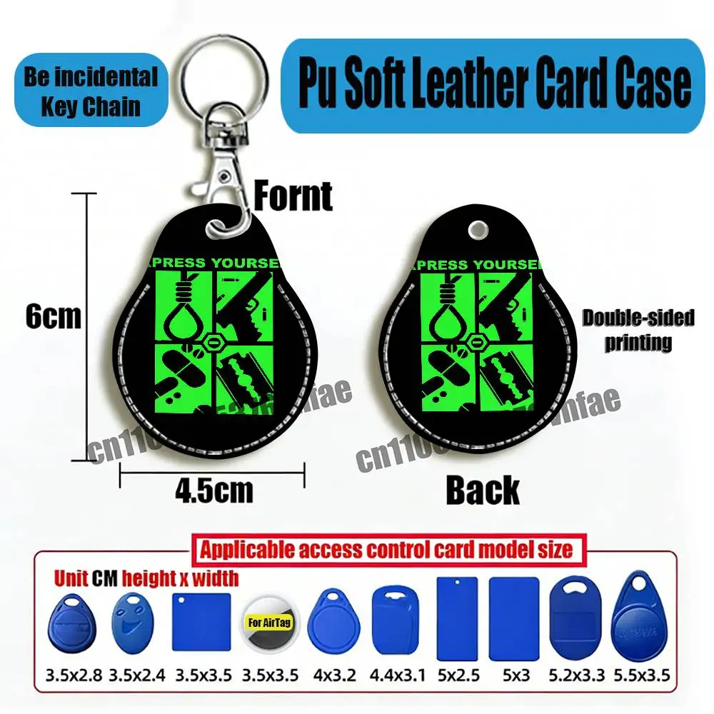 For P-Peter Steele T-Type O Negative Bloody Kisses For Air Tag Case Card Sleeve Holder ID Credit Bank Access For AirTag Case