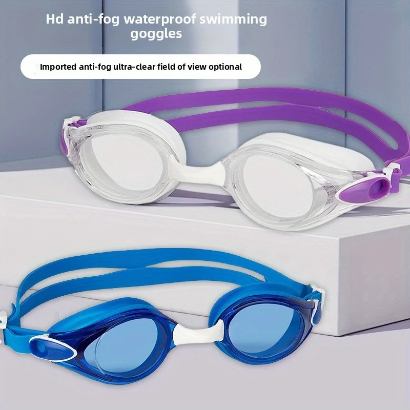 

Premium Silicone Swimming Goggles for Adults HD Waterproof Anti Fog Racing Swim Glasses Professional Gear