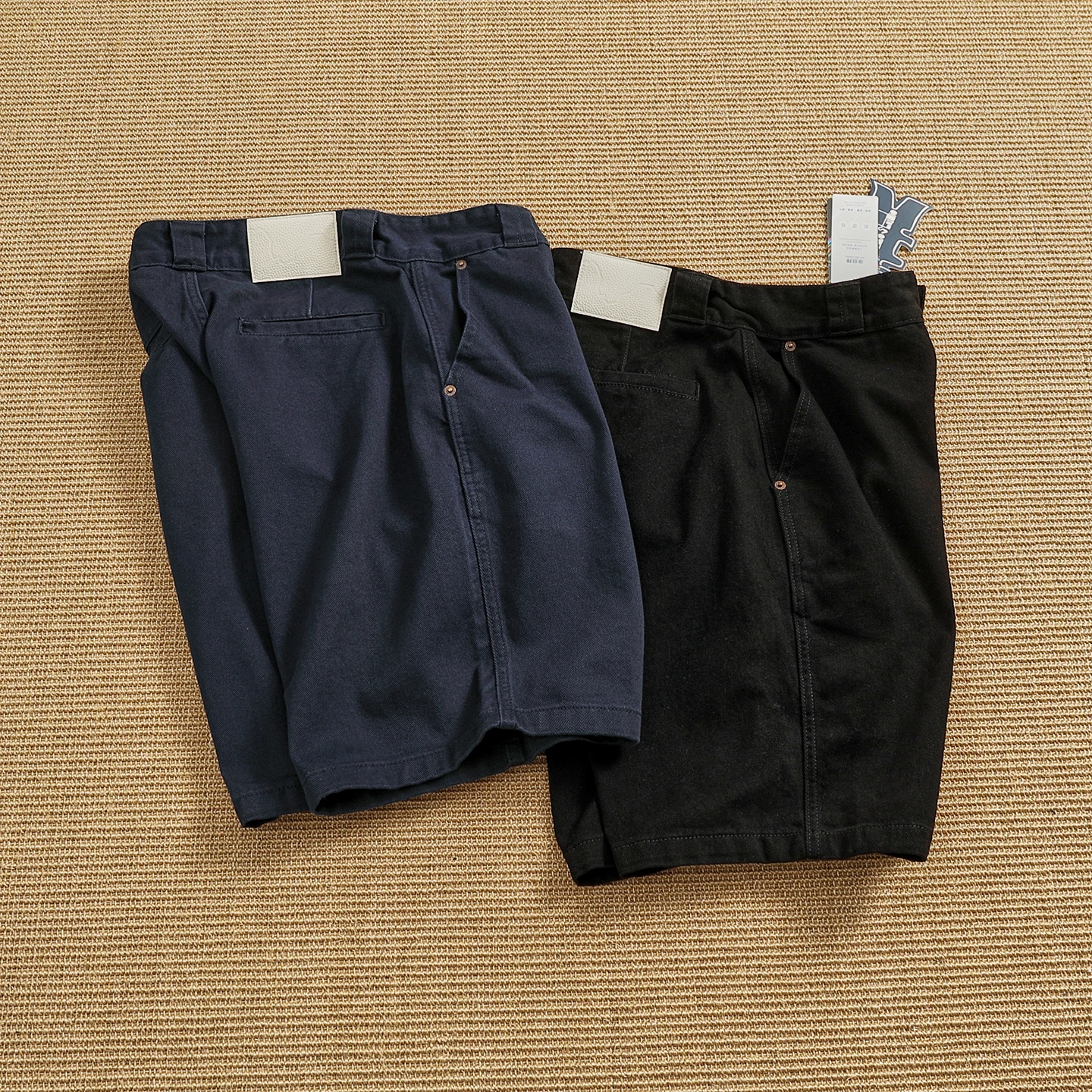 

Comfortable Ice Silk Cotton Straight Leg Men's Workwear Shorts Casual Loose Fit Five-Quarter Mid-Pelvis Trendy Trousers