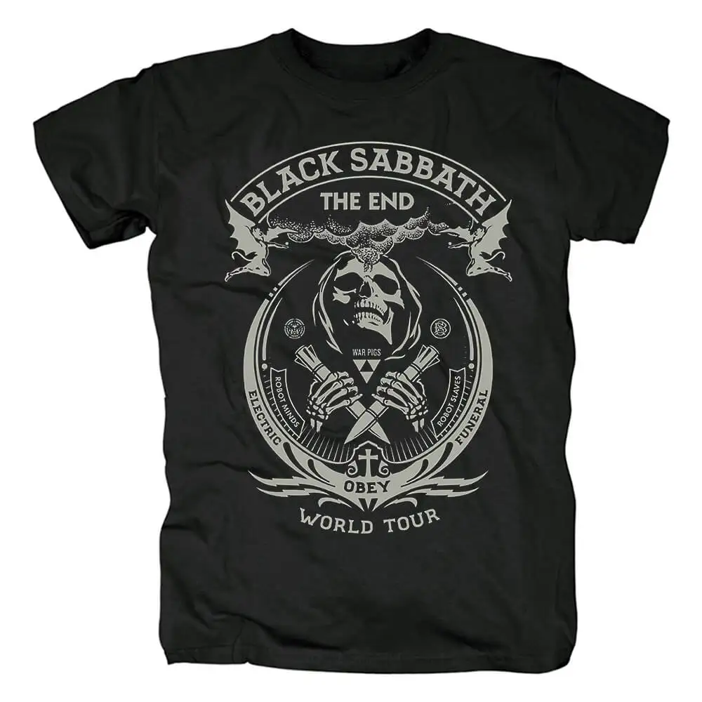 

Лето 2024, новинка 5 Black Sabbath, ретро-панк-метал-рок-группа с принтом, графические футболки для мужчин, футболки с короткими рукавами, уличная одежда