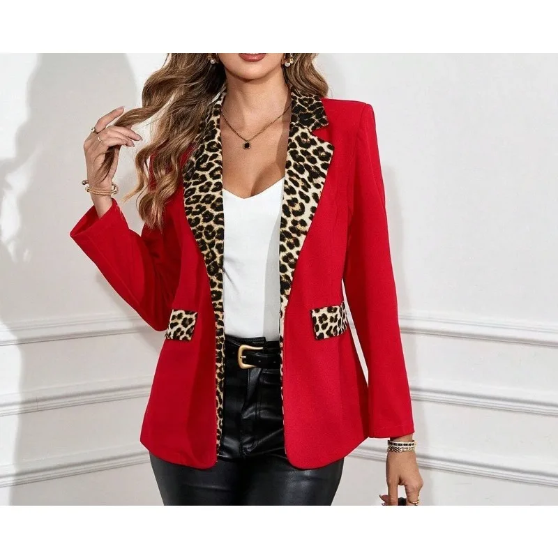 

Двусторонняя женская куртка с капюшоном на молнии с леопардовым принтом, повседневное длинное пальто с поясом, толстовка с длинными рукавами, осень-зима