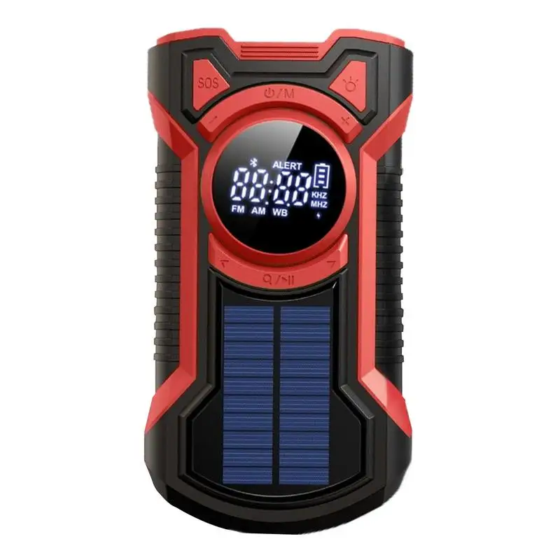 

Radios Portable Am Fm Crank Radio Solar Charger Battery Bank 5000mAh Battery High Brightness Flashlight Waterproof